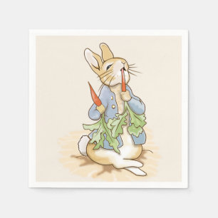 Peter the Rabbit Eating a Carrot    Napkin