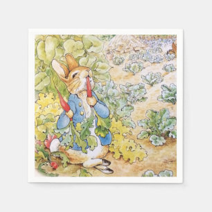 Peter the Rabbit Eating a Carrot    Napkin
