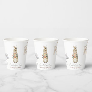 Peter the Rabbit Fall Autumn Winter Baby Shower Paper Cups
