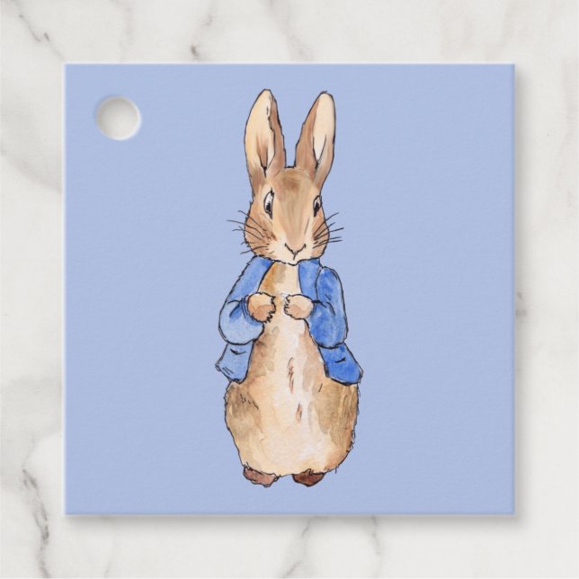 Peter the Rabbit  Favour Tags (Front)