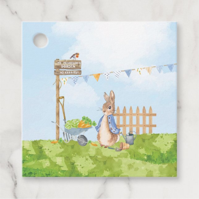 Peter the Rabbit Favour Tags (Front)