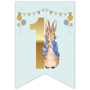 Peter the Rabbit First Birthday Bunting