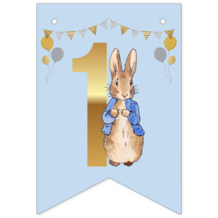Peter the Rabbit First Birthday Bunting