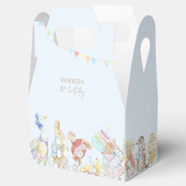 Peter the Rabbit First Birthday Favour Box (Opened)