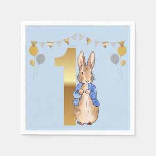 Peter the Rabbit First Birthday Napkin