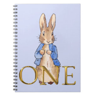 Peter the rabbit First Birthday Notebook