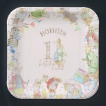 Peter the Rabbit First Birthday Paper Plate<br><div class="desc">Peter the Rabbit First Birthday</div>