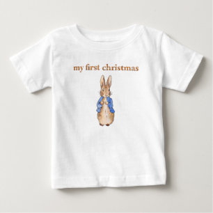 Peter the Rabbit First Christmas Baby T-Shirt