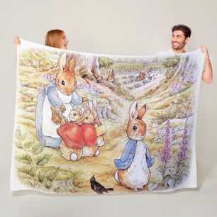 Peter the Rabbit  Fleece Blanket