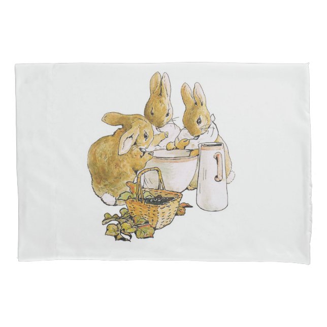 Peter the Rabbit Flopsy Mopsy Cottontail Pillowcase (Front)
