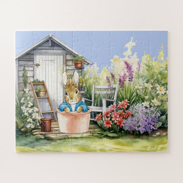 Peter the Rabbit Garden Shed Jigsaw Puzzle (Horizontal)