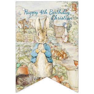 Peter the Rabbit Garden Storybook Birthday Bunting