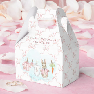 Peter the Rabbit Girl Clothesline Baby Shower   Favour Box
