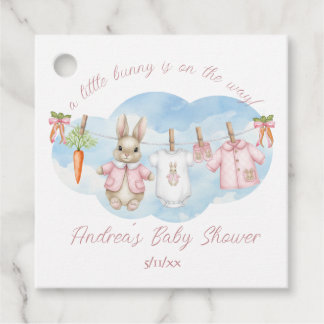 Peter the Rabbit Girl Clothesline Baby Shower Favour Tags