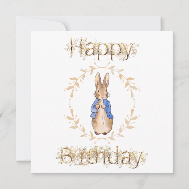 Peter the Rabbit Happy Birthday (Front)