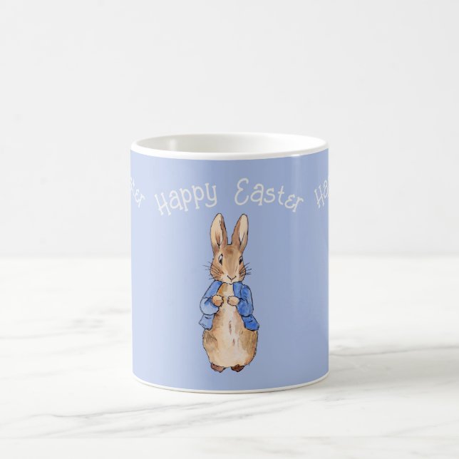 Peter the rabbit Happy Easter  Coffee Mug (Center)