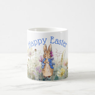 Peter the rabbit Happy Easter Coffee Mug