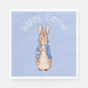 Peter the rabbit Happy Easter greeting Napkin