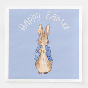 Peter the rabbit Happy Easter greeting Napkin