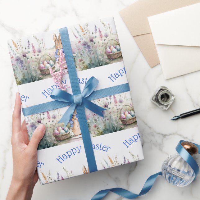 Peter the rabbit Happy Easter  Wrapping Paper (Gifting)
