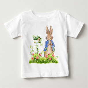 Peter the Rabbit in His Garden Baby T-Shirt