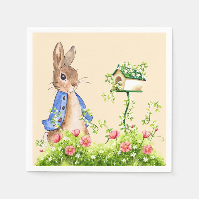 Peter the Rabbit in His Garden   Napkin (Front)