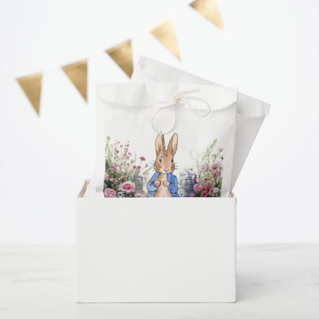 Peter the Rabbit in his garden No 2 Favour Bags (Party)