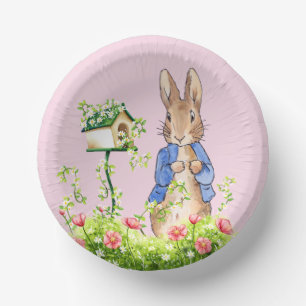Peter the Rabbit in His Garden    Paper Plate