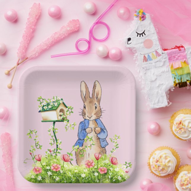 Peter the Rabbit in His Garden    Paper Plate (Party)
