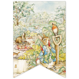 Peter the Rabbit in Mr Mc Gregor's Garden Bunting