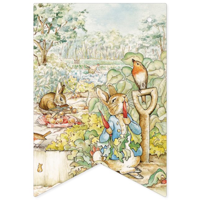 Peter the Rabbit in Mr Mc Gregor's Garden Bunting (First Flag)