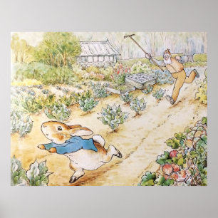 Peter the Rabbit in Mr Mc Gregor's Garden   Poster