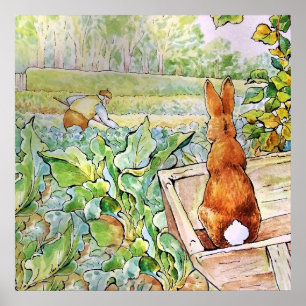 Peter the Rabbit in Mr. Mc Gregor's Vegie Garden   Poster