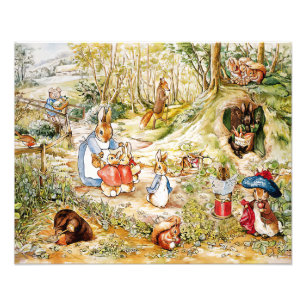 Peter the Rabbit in the Woods Photo Print