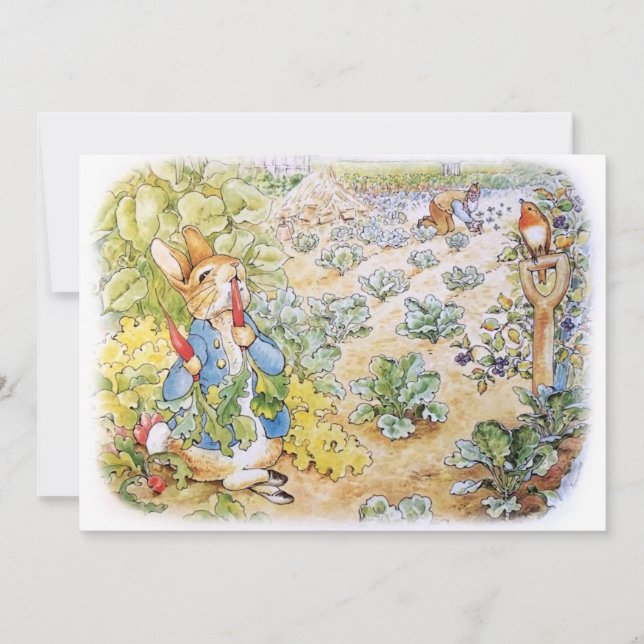 Peter the Rabbit  Invitation (Front)