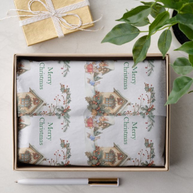 Peter the Rabbit  Merry Christmas Tissue Paper (Gift)