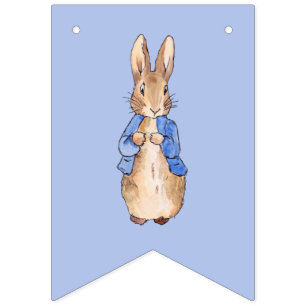 Peter the Rabbit on Blue Background  Bunting