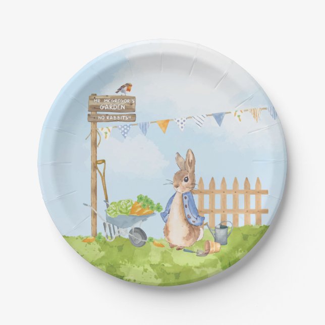 Peter the Rabbit Paper Plate (Front)