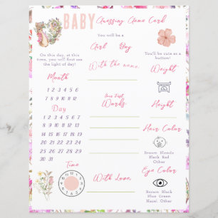 Peter the Rabbit Pink Floral Girl Baby Shower