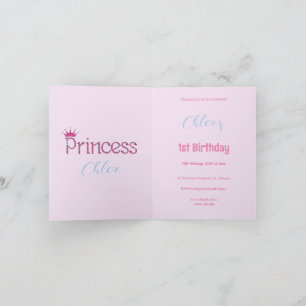 Peter the Rabbit Pink jacket 1st Birthday Invitation