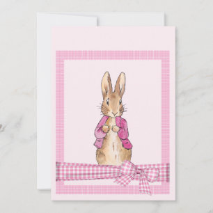 Peter the Rabbit Pink jacket Invitation