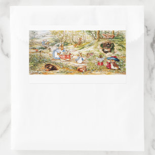 Peter the rabbit  rectangular sticker