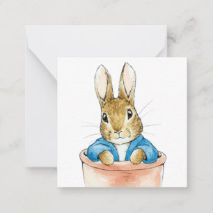 Peter the Rabbit Sitting in a Pot    Card