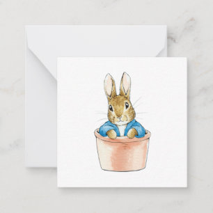 Peter the Rabbit Sitting in a Pot Card