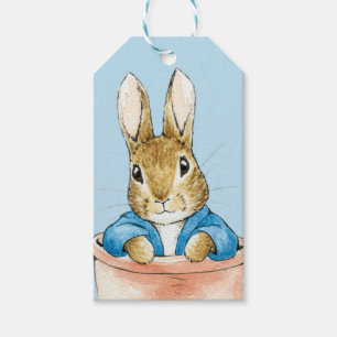 Peter the Rabbit Sitting in a Pot    Gift Tags