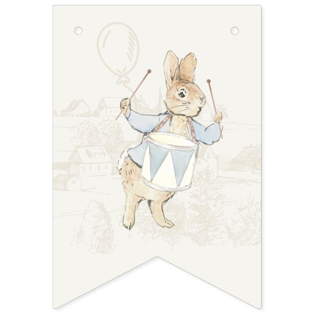 Peter the Rabbit Some Bunny 1st Birthday Bunting (Second Flag)