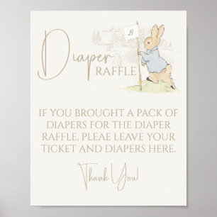 Peter the Rabbit Some Bunny Baby Diaper Raffle  Poster