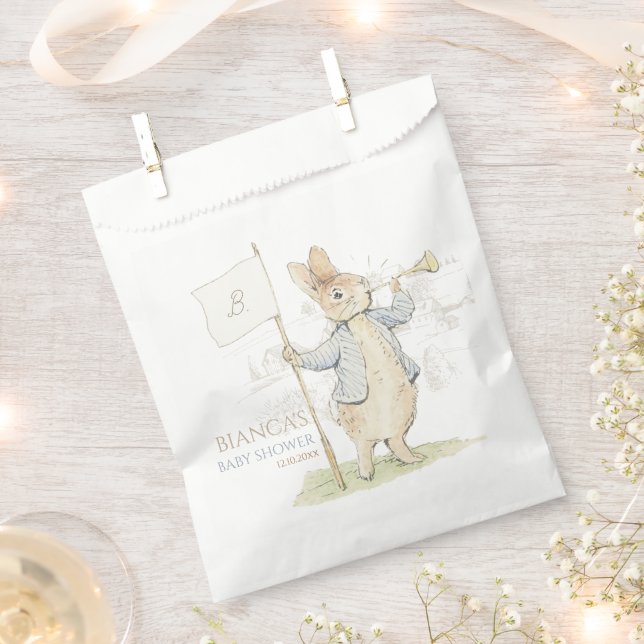 Peter the Rabbit Some Bunny Baby Shower Favour Bags (Clipped)