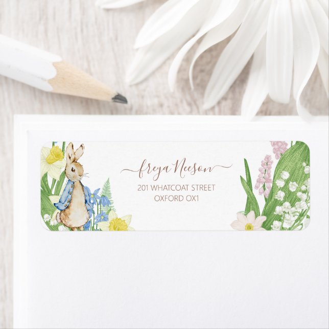 Peter the Rabbit Spring Blooms Blue Baby Shower (Insitu)