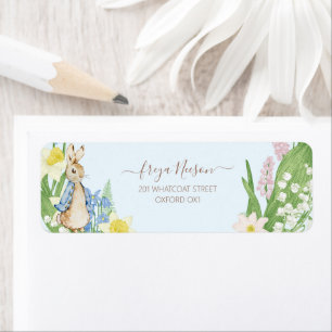 Peter the Rabbit Spring Blooms Blue Baby Shower